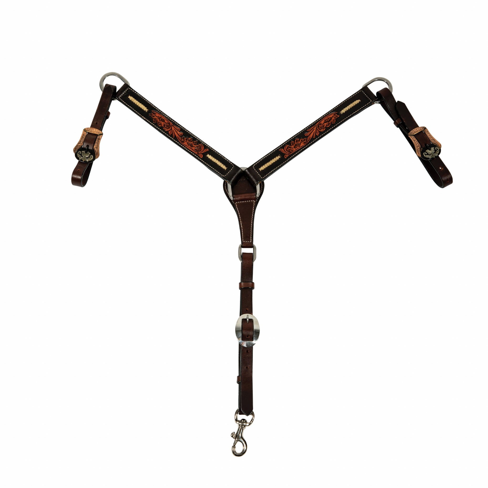 Professionals Choice Heritage Rawhide Braid Breast Collar