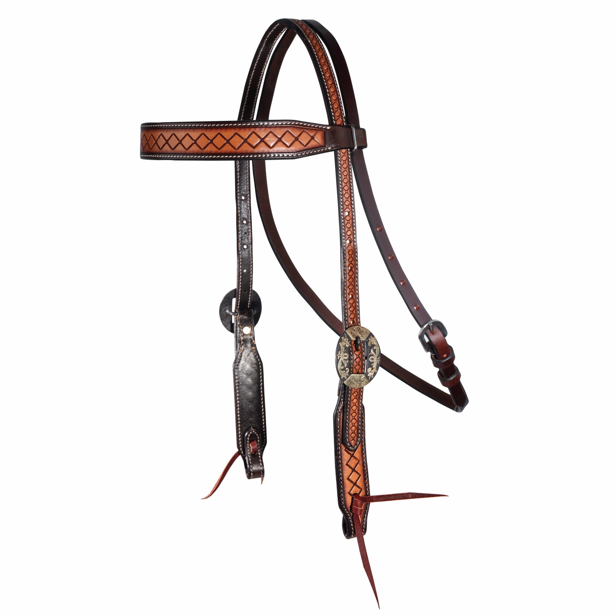 Professionals Choice Crosshatch Browband Headstall