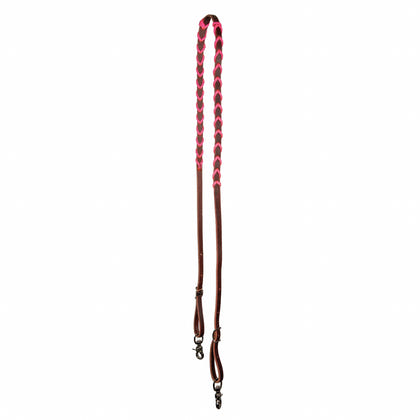 Professionals Choice 1/2" Burgundy Rein with 2 Snaps