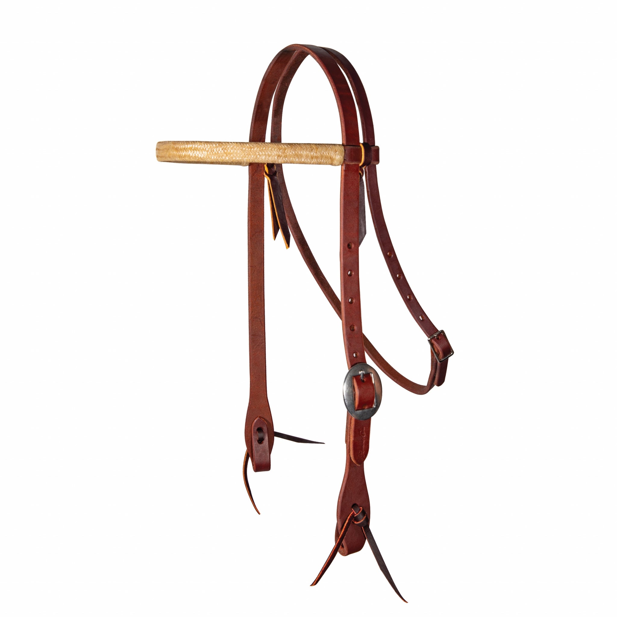 Professionals Choice Ranch Rawhide Trimmed 3/4" Browband Headstall