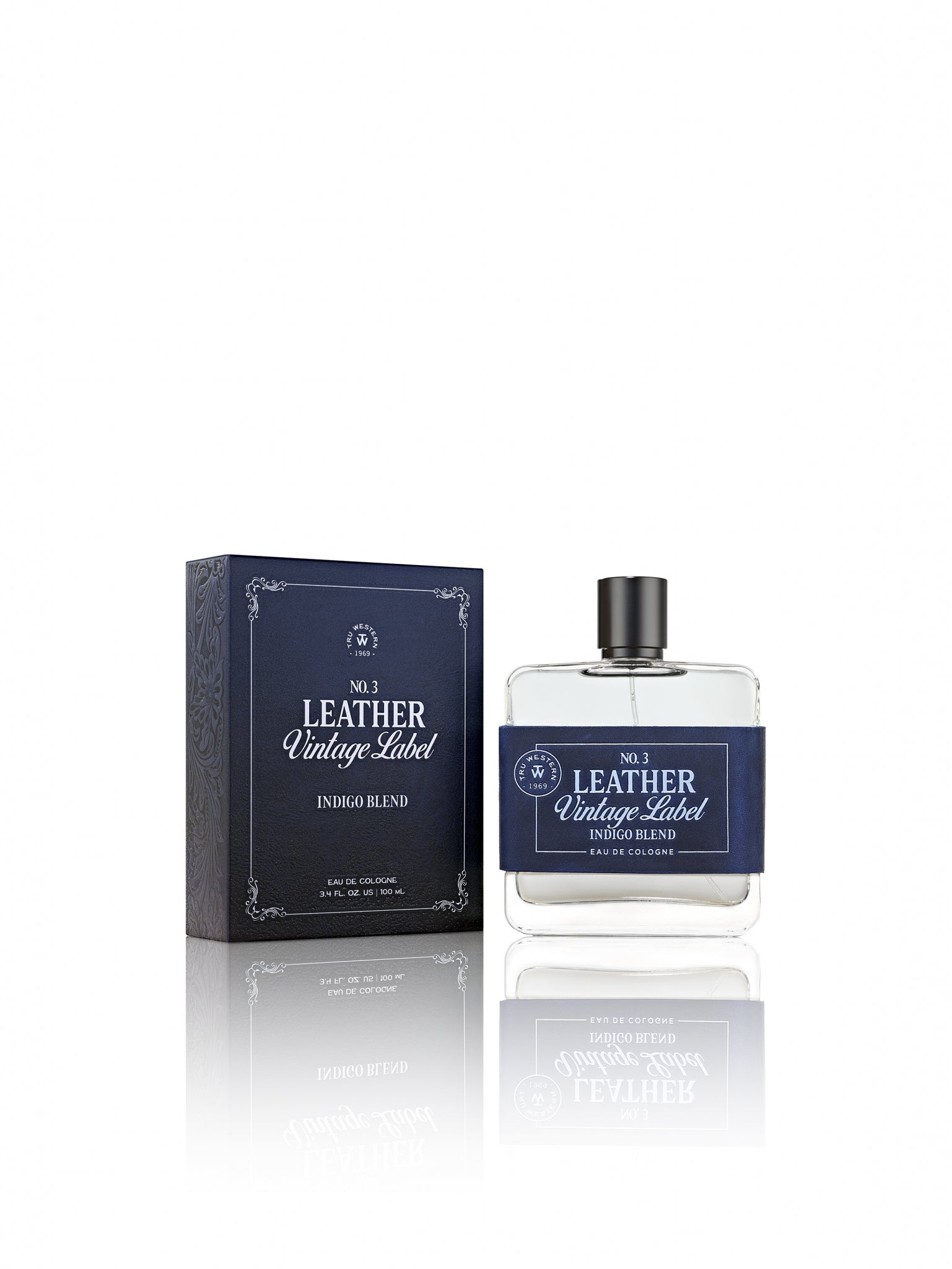 No. 3 Leather Vintage Label Indigo Blend