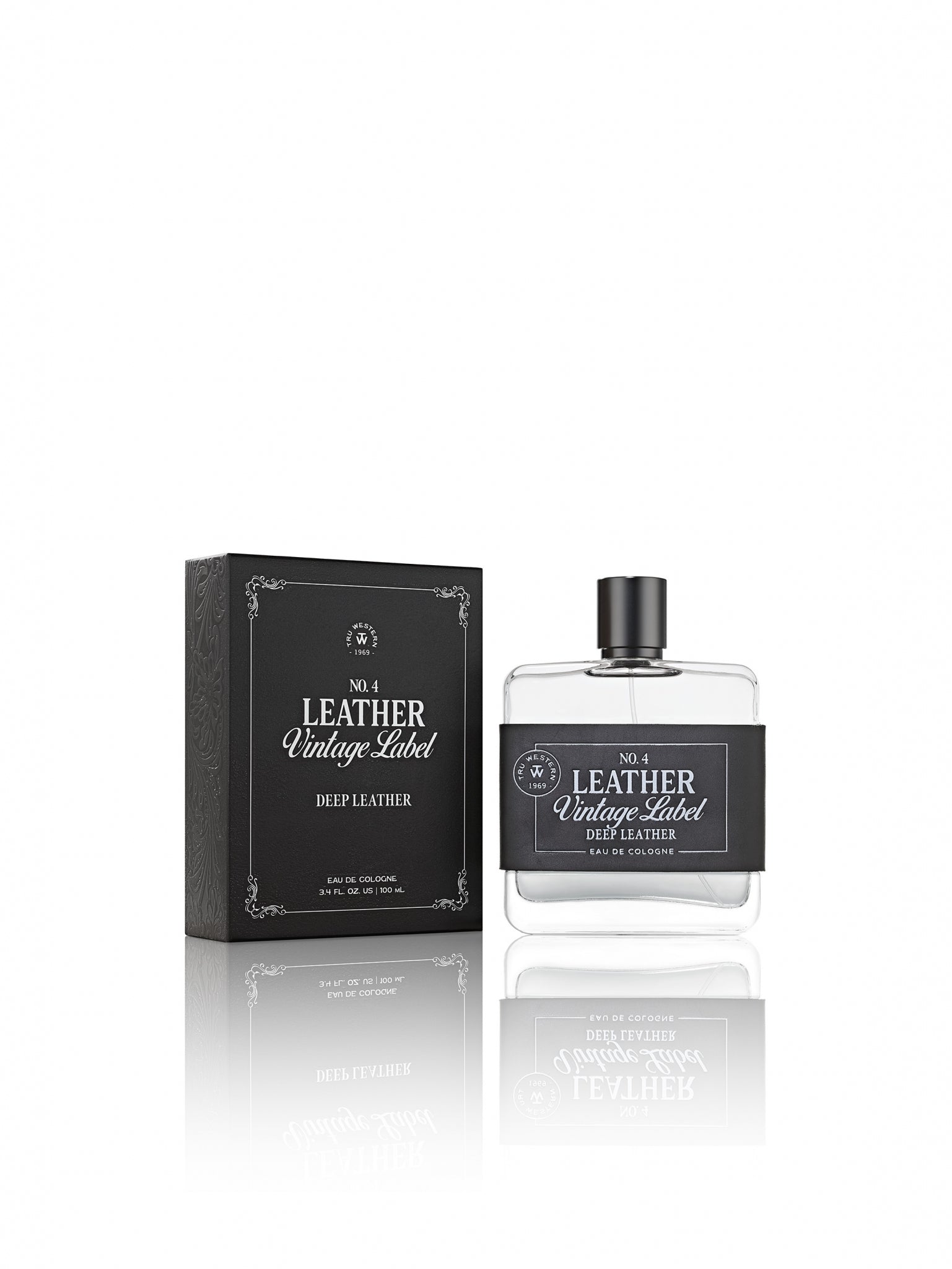 No. 4 Leather Vintage Label Deep Leather