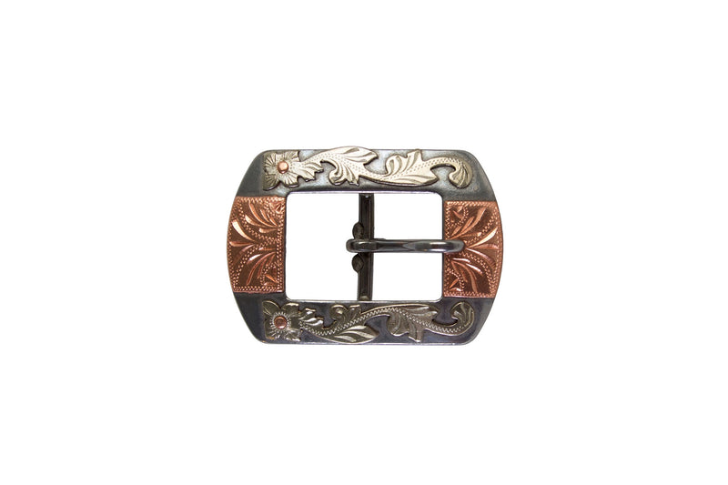 Vintage Copper Cactus Leaves Cart Buckle
