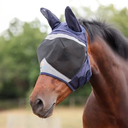 Shires FlyGuard Pro Fine Mesh Fly Mask with Ears