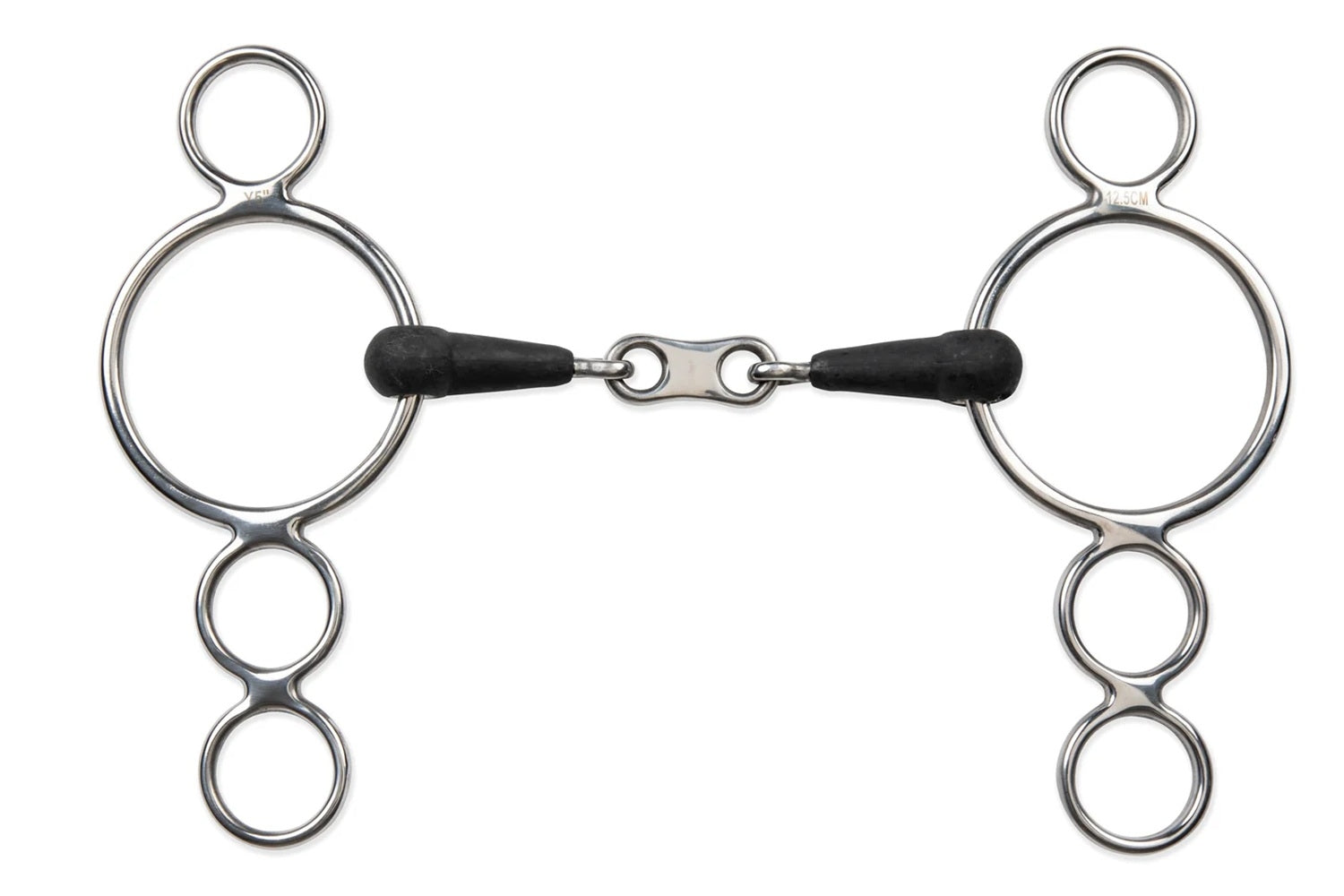 Shires Equikind+ Three Ring French Link Gag Bit