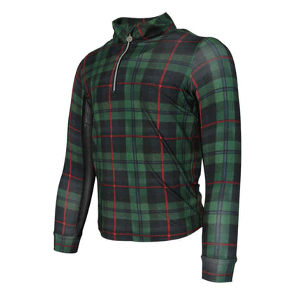 Dapplebay Holiday Plaid Kid's 1/4 Zip Riding Top
