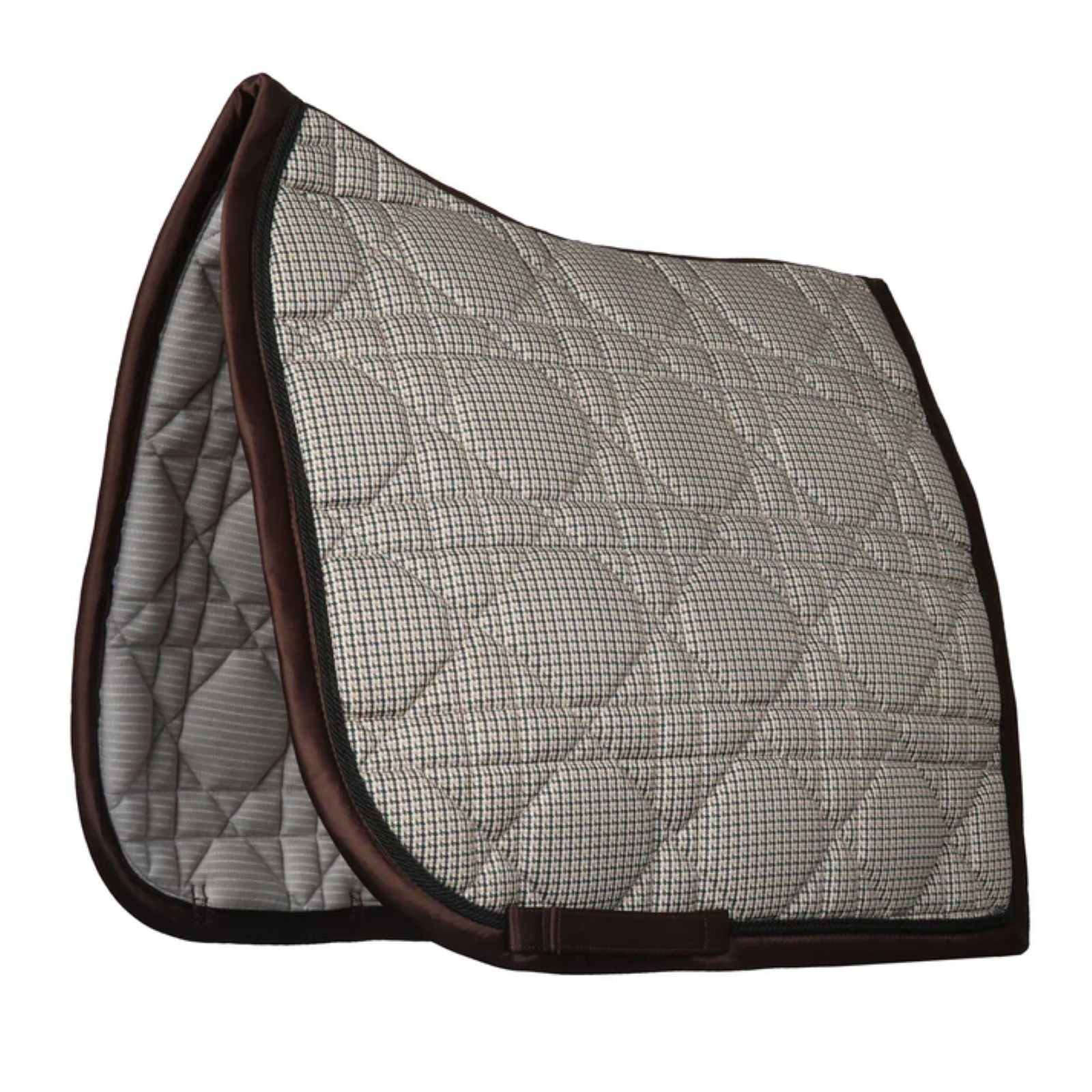 Dapplebay Heirloom Bay Houndstooth Dressage Saddle Pad