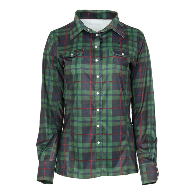 Dapplebay Holiday Plaid Western Top