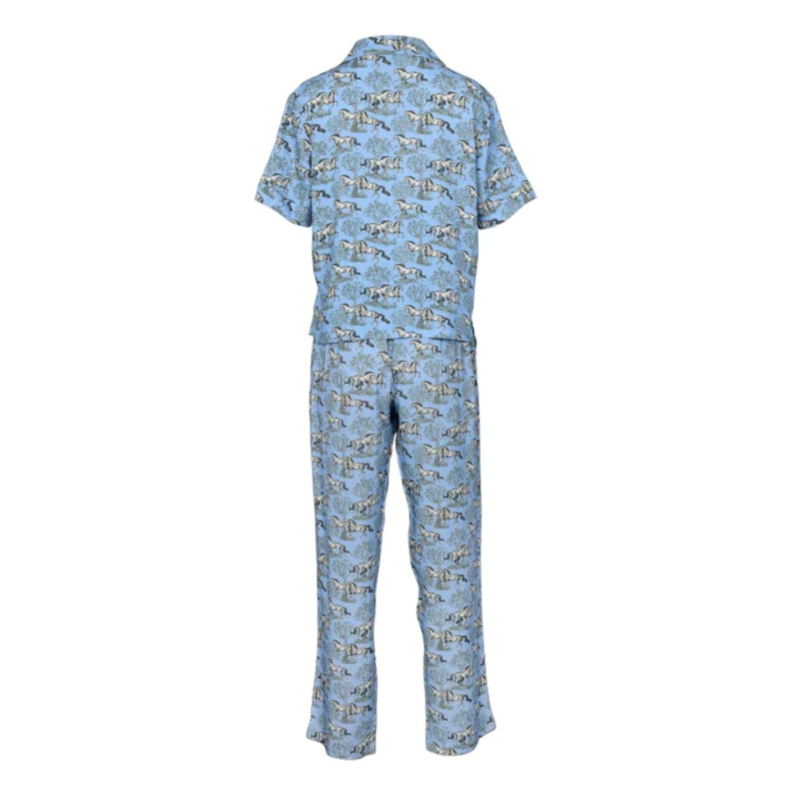 AWST Int'l Lila Loungewear Pant Set-Blue Toile-L