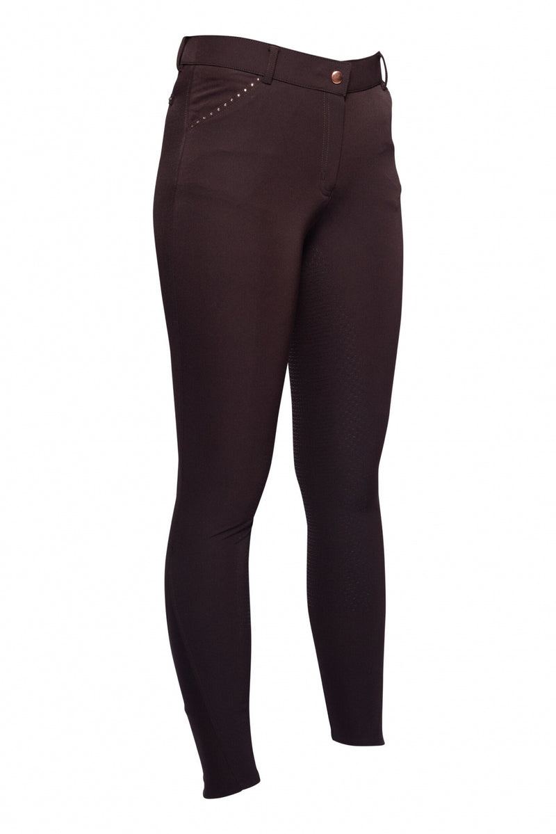 HKM Ladies Rosegold Glamour Full Seat Riding Breeches