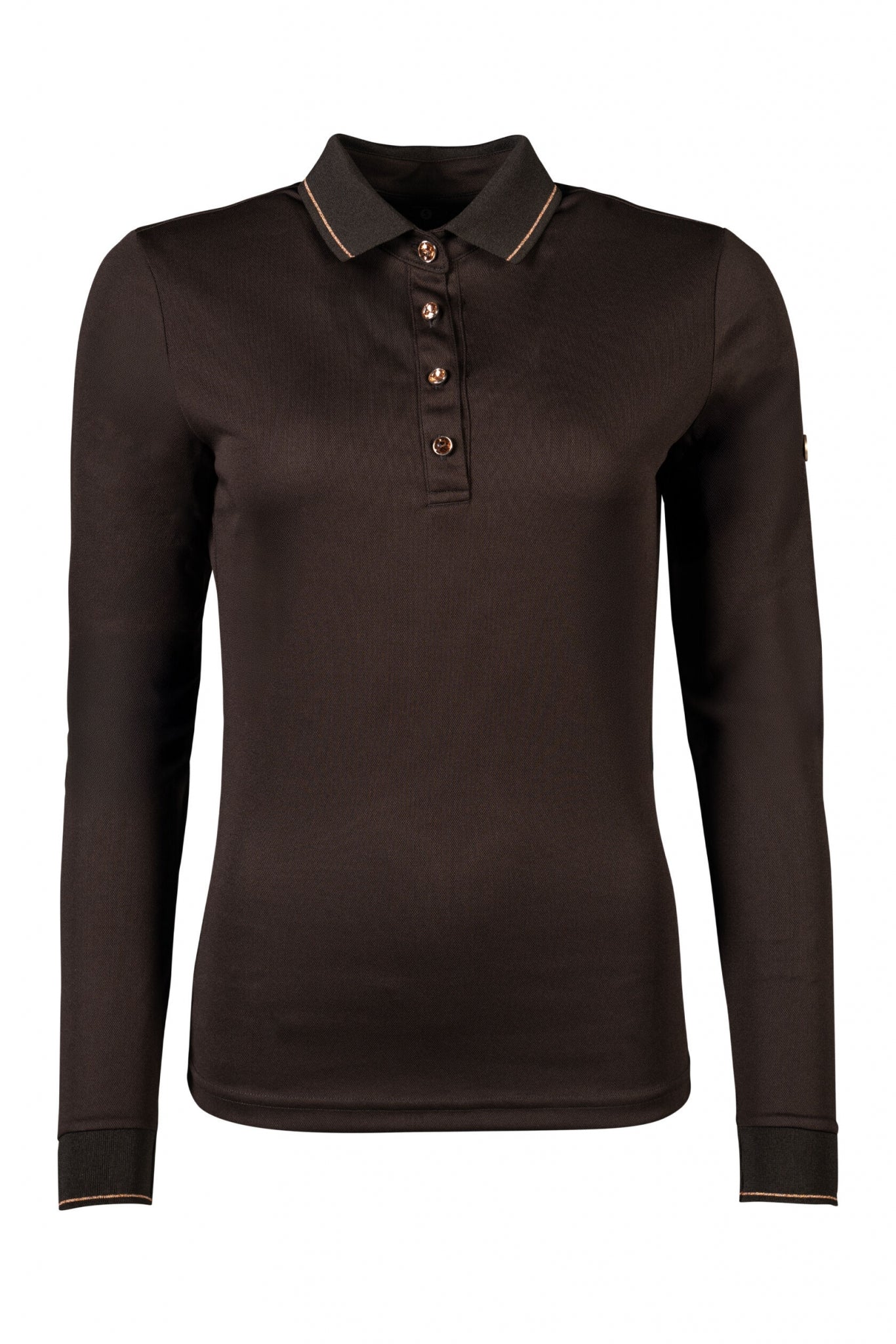 HKM Rosegold Glamour Longsleeve Polo Shirt