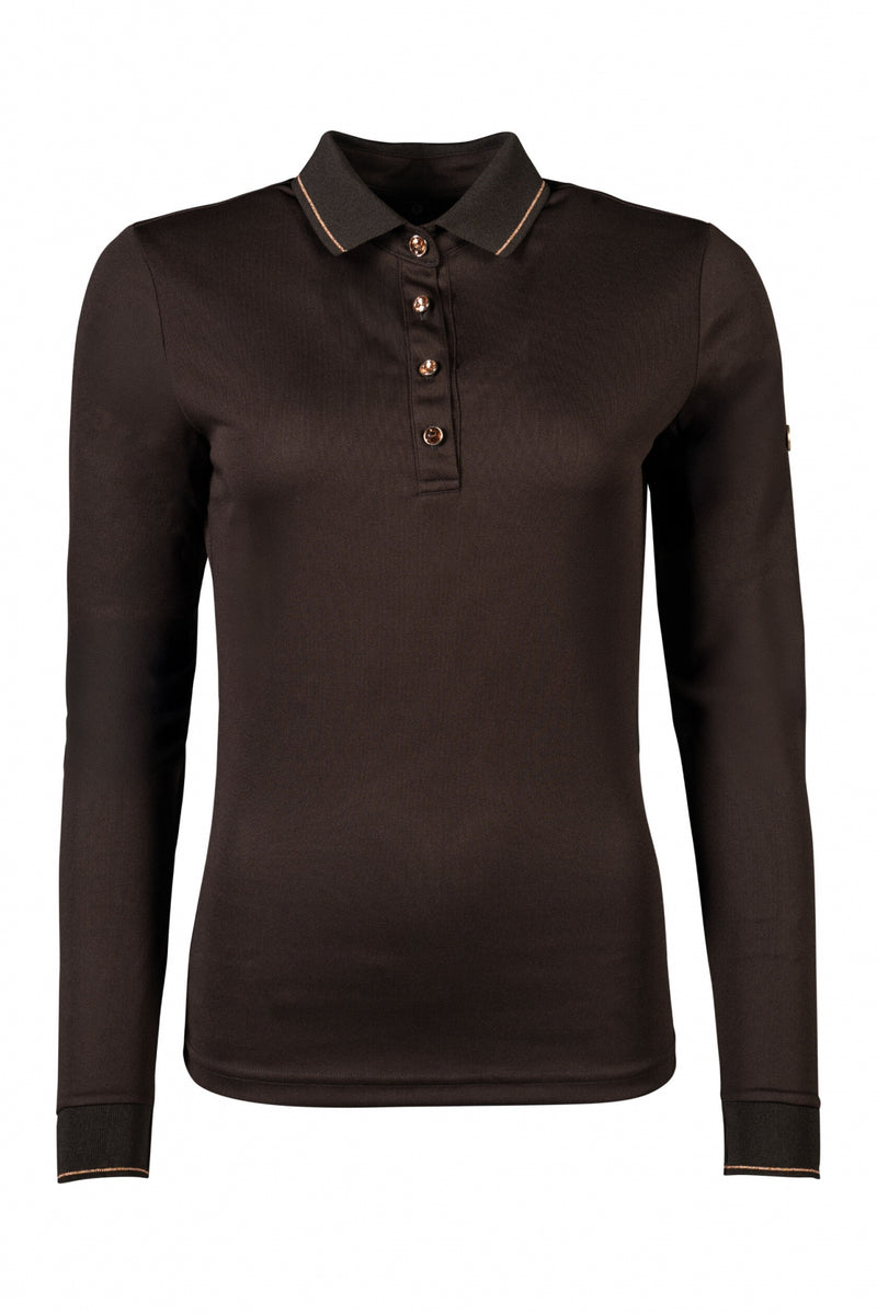 HKM Rosegold Glamour Longsleeve Polo Shirt