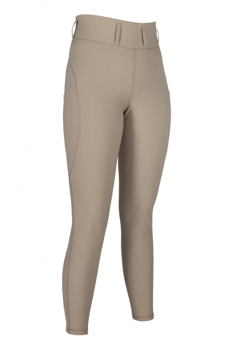 HKM Ladies Jil High Waist Sil. Knee Patch Riding Leggings