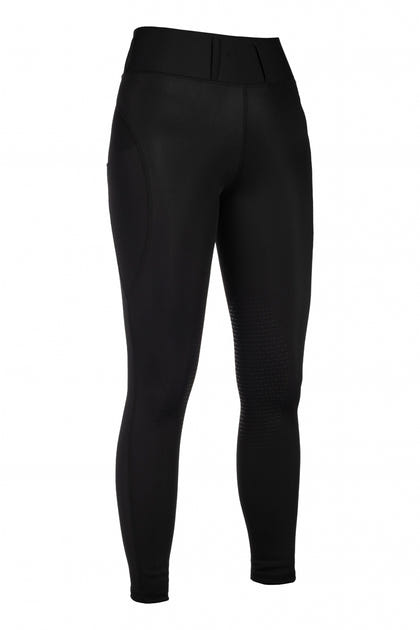 HKM Ladies Jil High Waist Sil. Knee Patch Riding Leggings