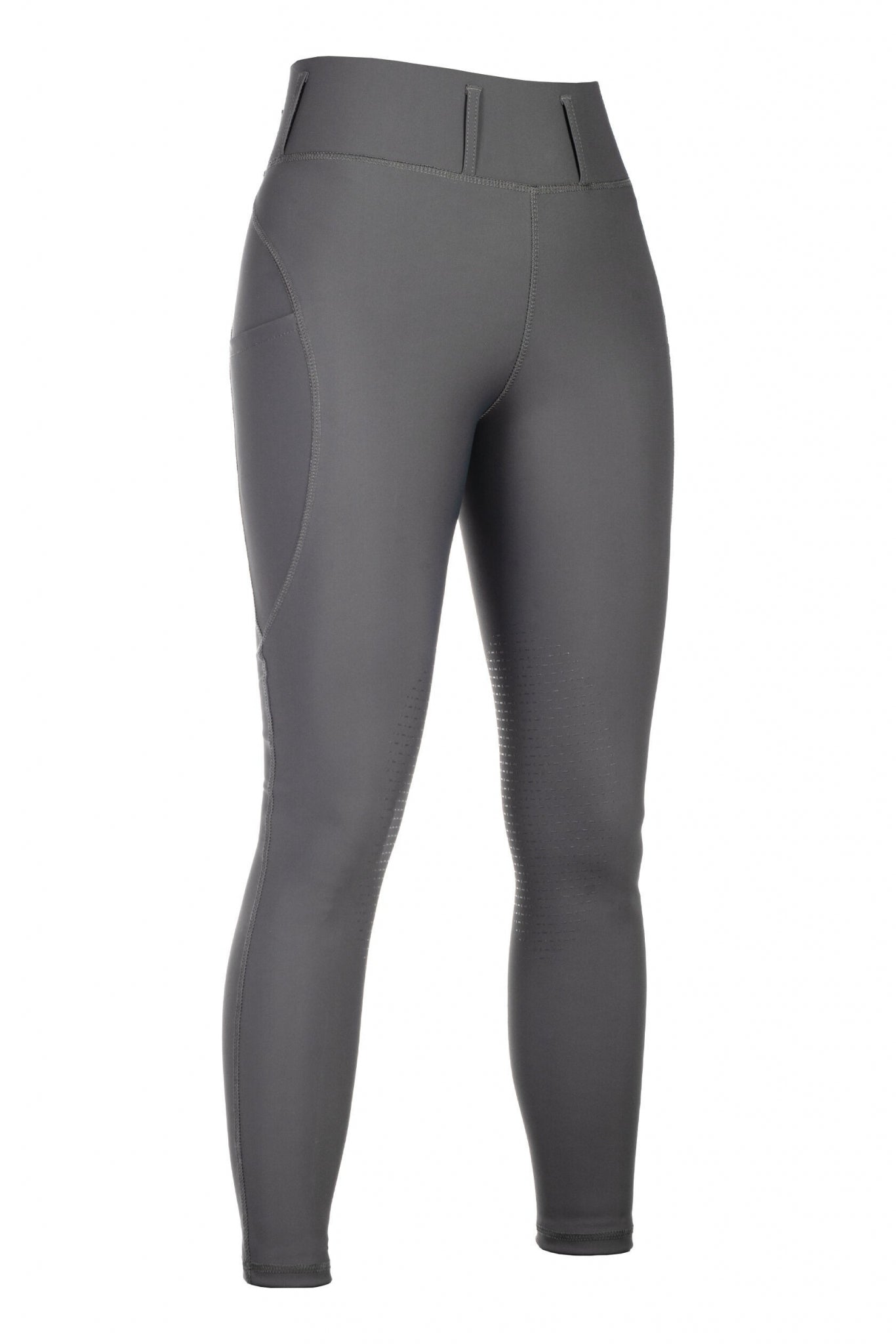 HKM Ladies Jil High Waist Sil. Knee Patch Riding Leggings