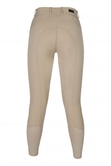 HKM Ladies Ari Mid Rise Knee Patch Riding Breeches