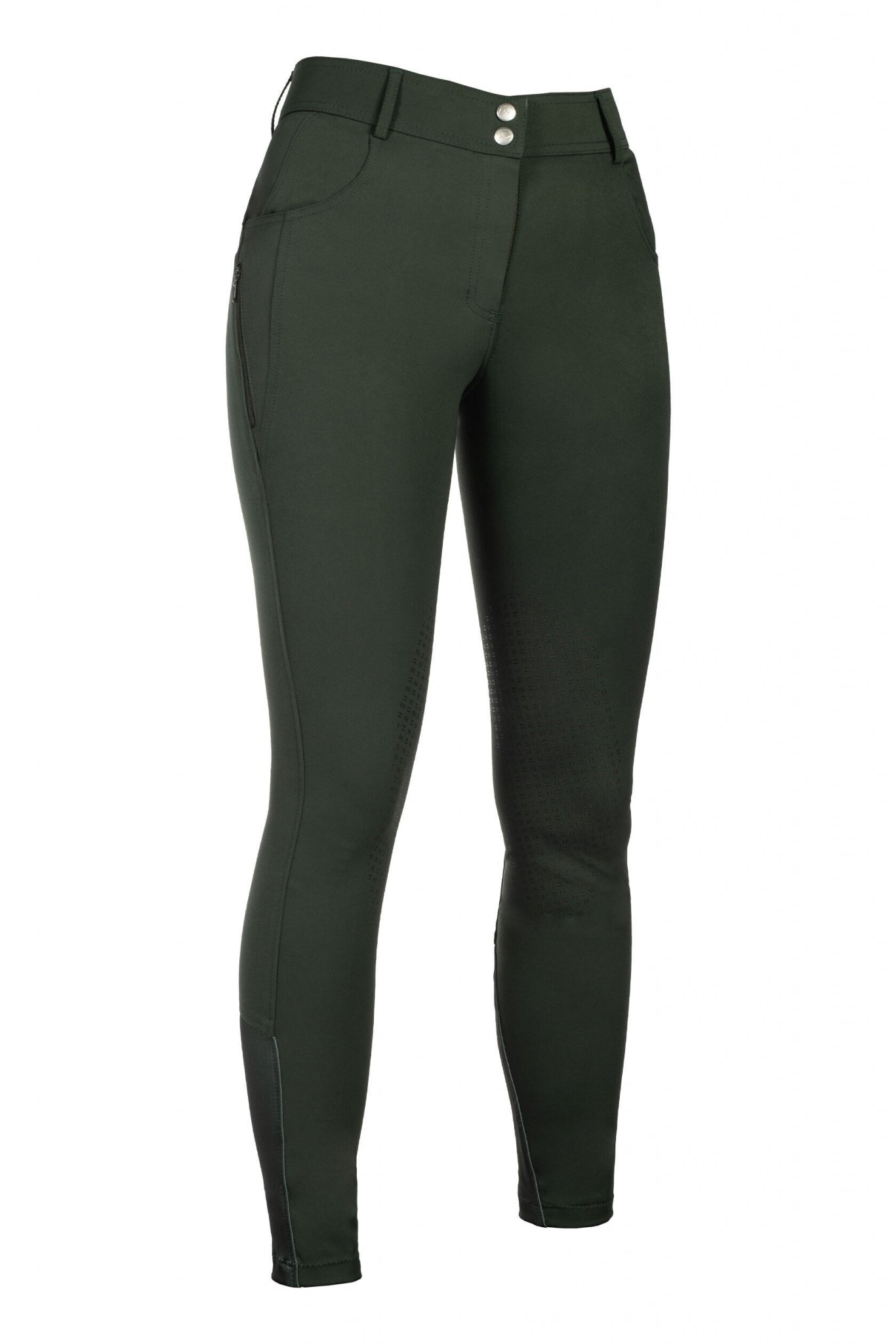 HKM Ladies Ari Mid Rise Knee Patch Riding Breeches