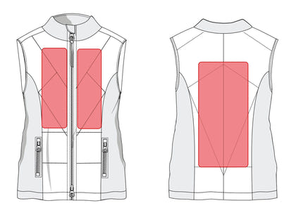 HKM Slimline-Style Heating Vest (No battery)