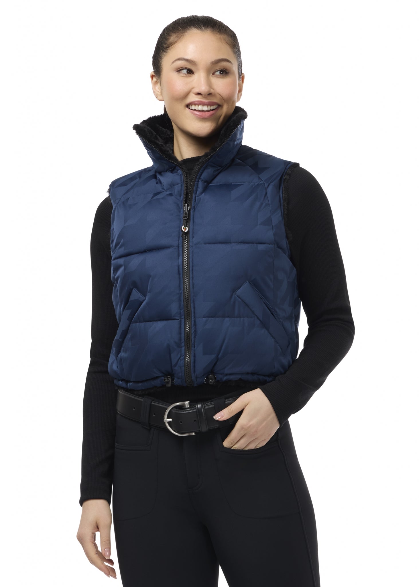 Kerrits Skyline Houndstooth Reversible Vest