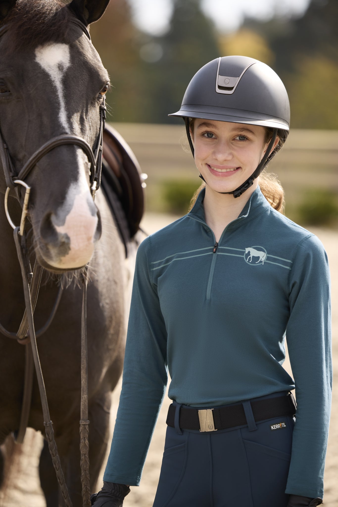 Kerrits Kids Equi Rhythm Lite Quarter Zip Top