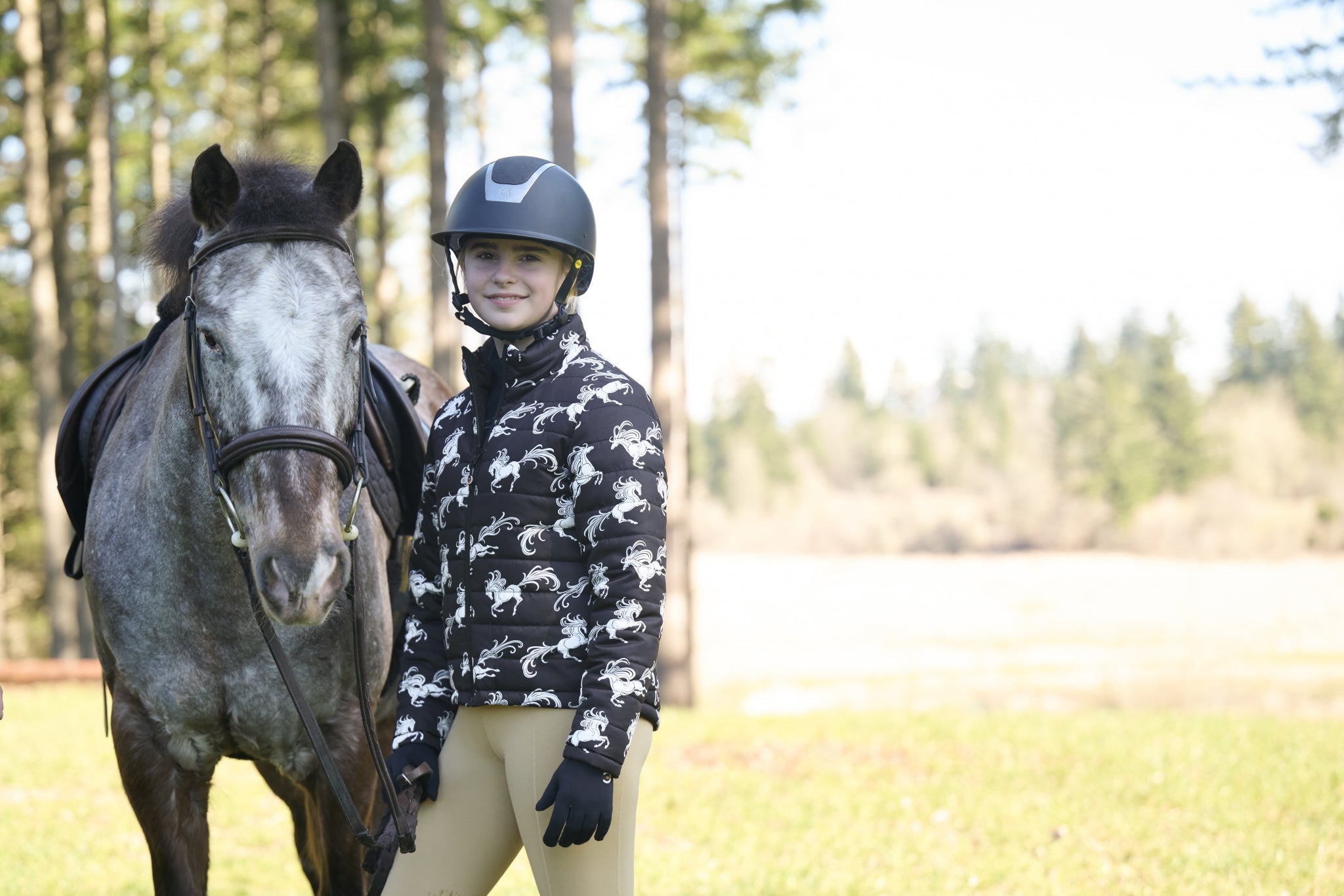 Kerrits Kids Pony Parade Reversible Quilted Jacket