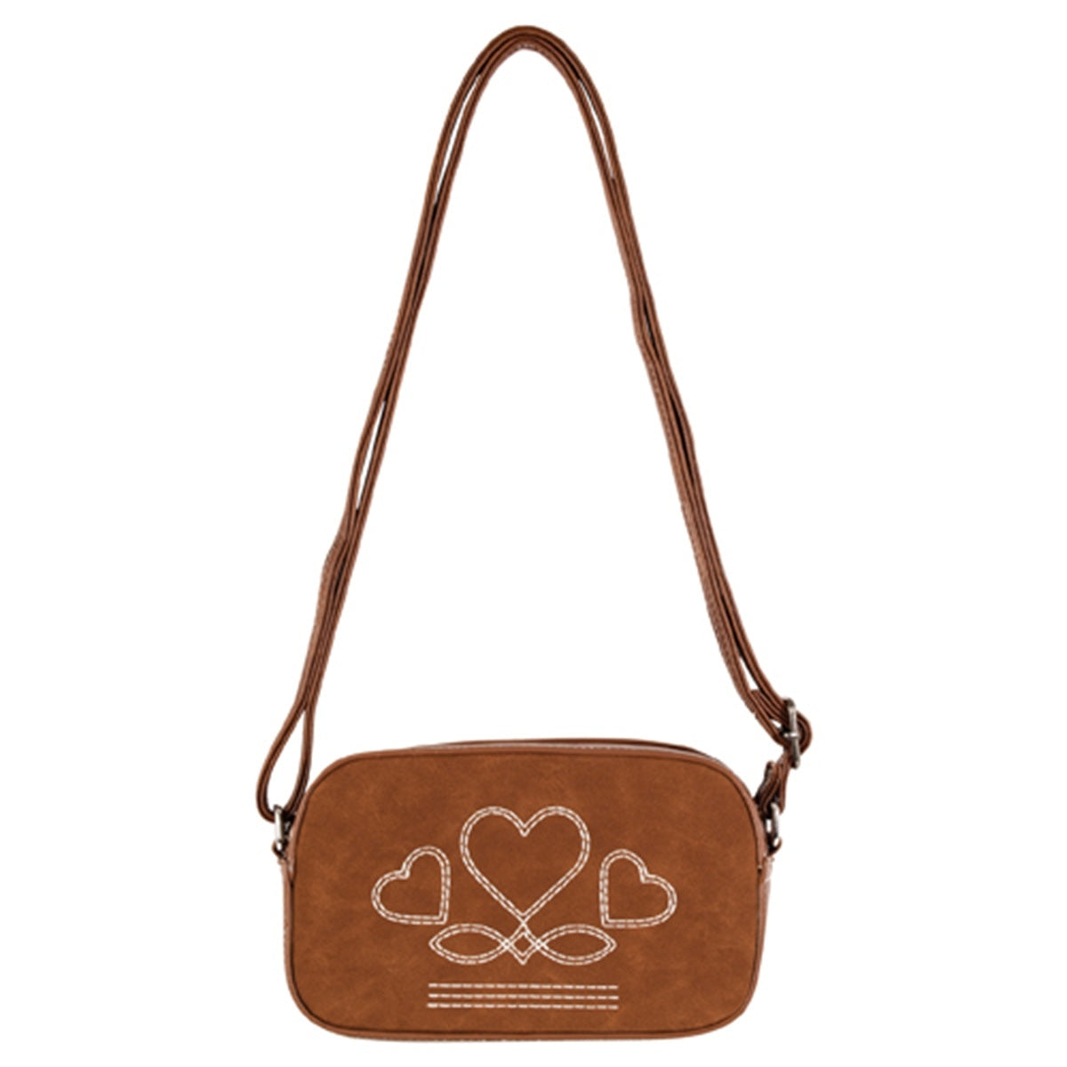 Justin Ladies Camera Bag with Heart Stitching