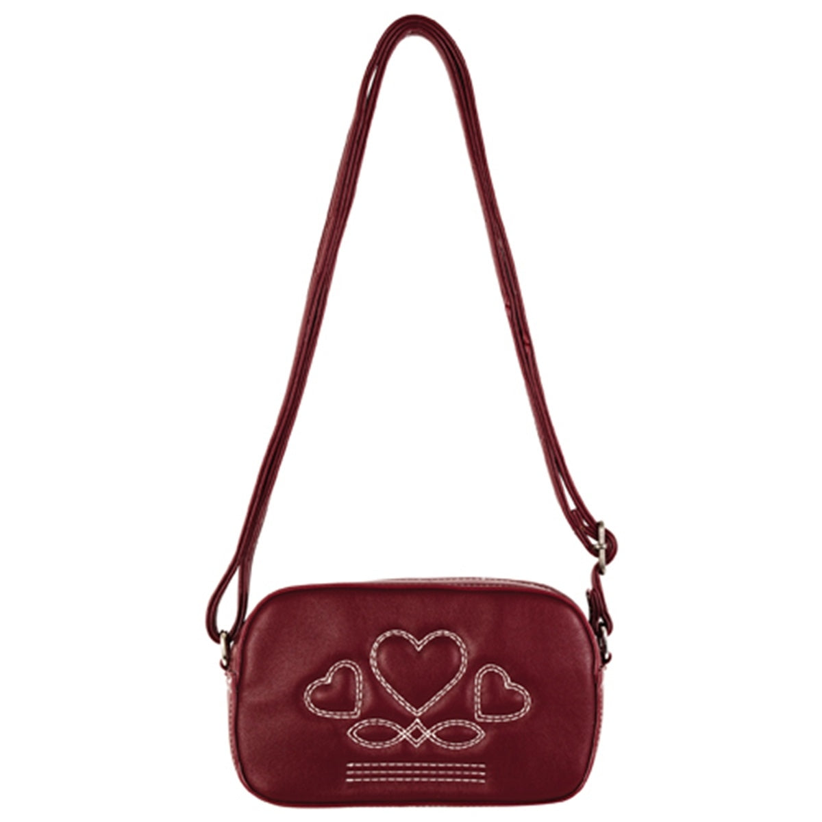 Justin Ladies Camera Bag with Heart Stitching