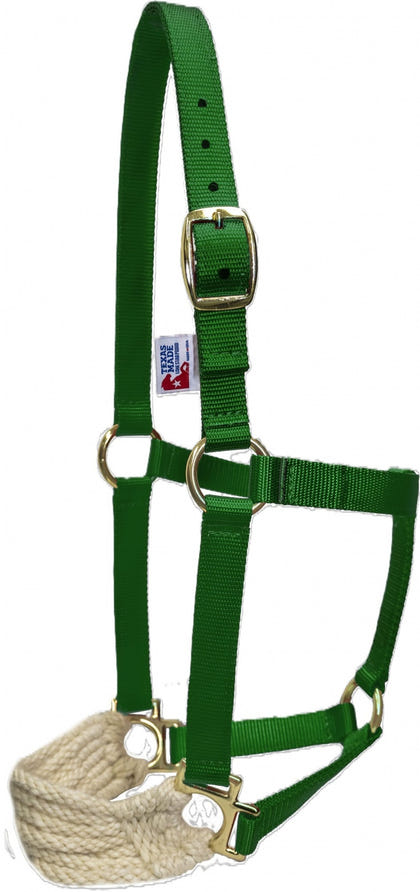 Mustang Nylon Halter with Mohair Bronc Nose