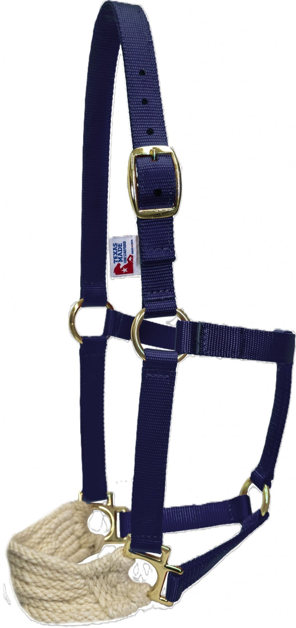 Mustang Nylon Halter with Mohair Bronc Nose