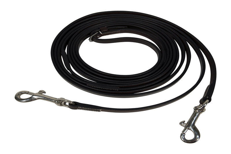 Huntley Equestrian Sedgwick Leather Draw Reins With Snap Ends