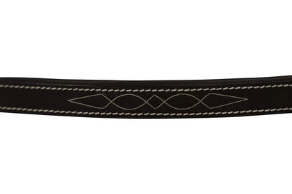 Huntley Equestrian Fancy Stitched Leather Halter Replacement Crown Piece