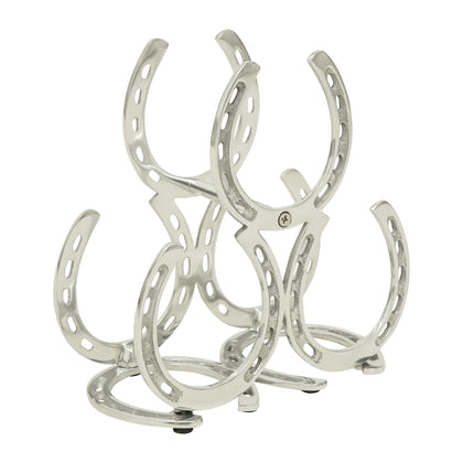 Huntley Equestrian Horseshoe 3-Bottle Wine Rack