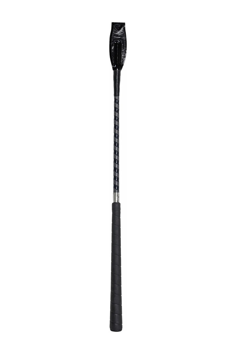 Huntley Equestrian Jumper Whip Two Tone Patent Cover