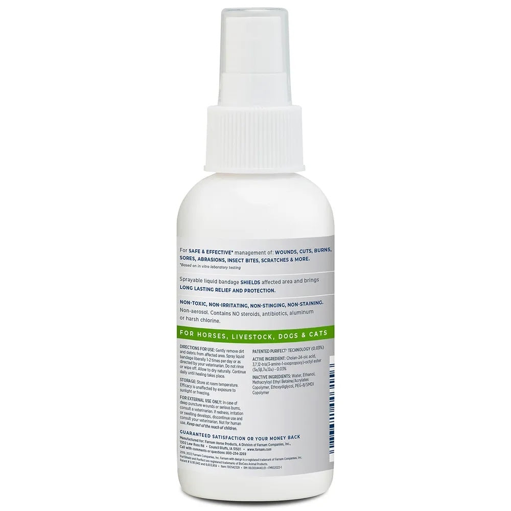 Farnam PuriShield Wound and Skin Care Liquid Bandage Plus