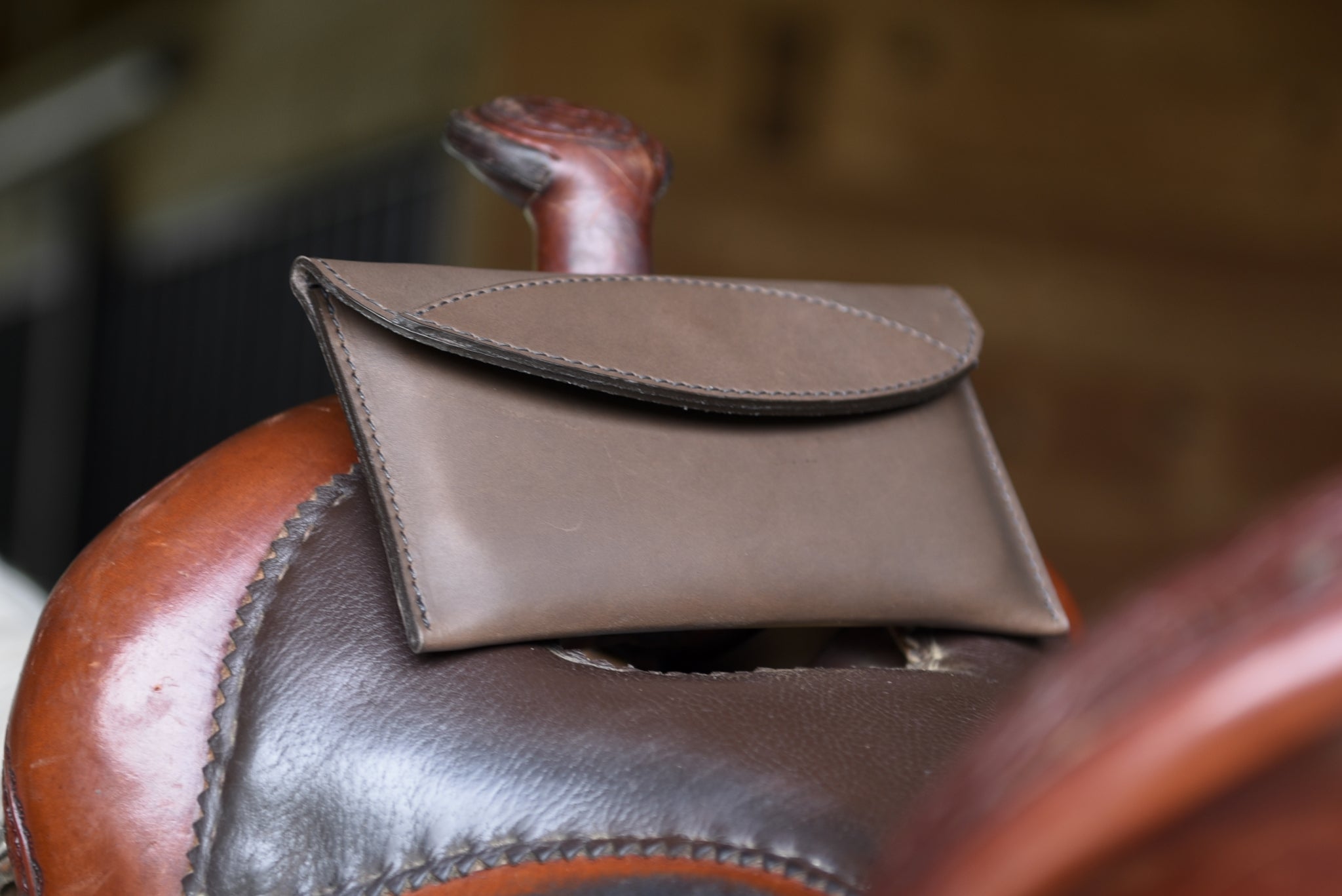 Perri's Leather Cell Phone Holder Laser Engraved