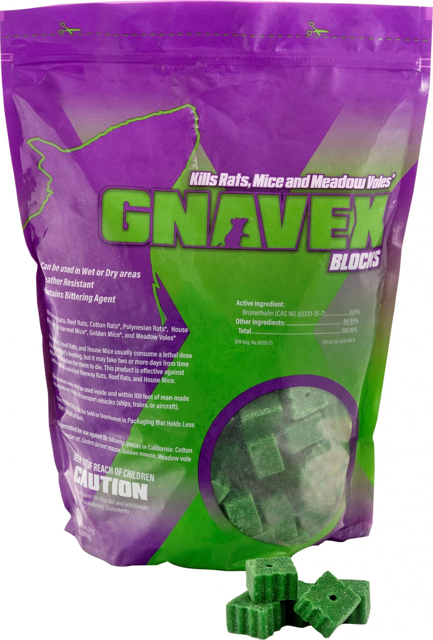 Gnavex Rats Mice & Voles Bait Blocks