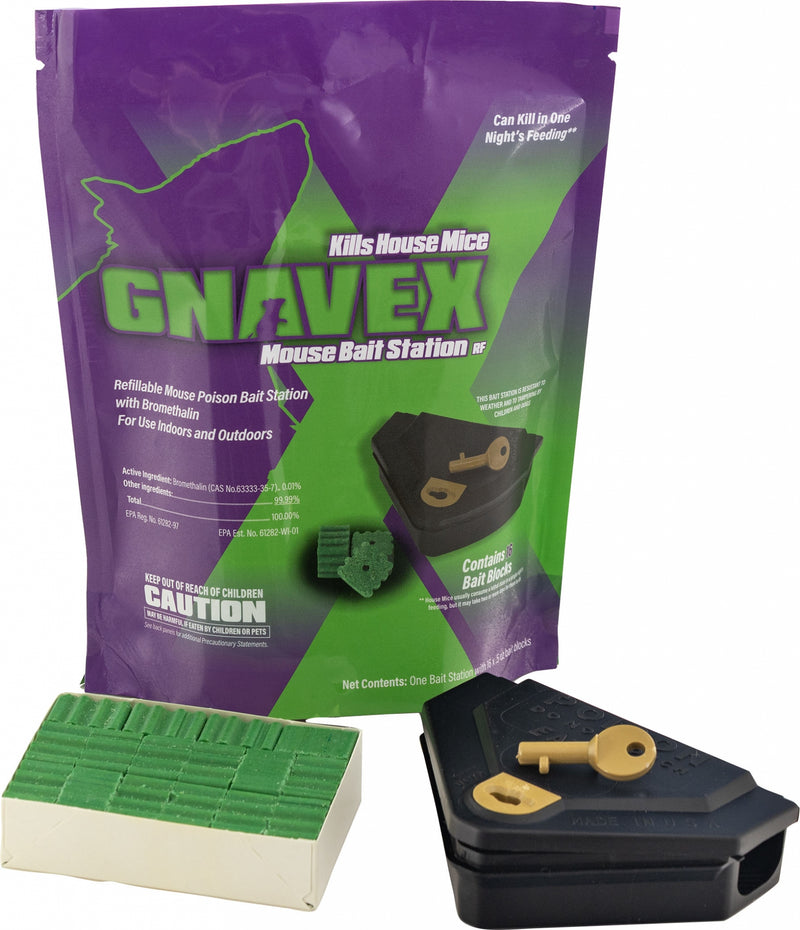 Gnavex Refillable Mouse Bait Station