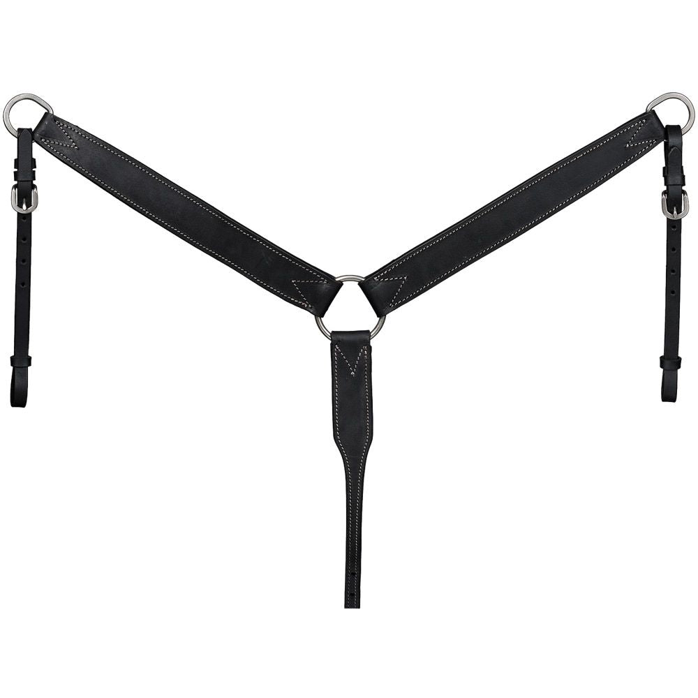 Silver Royal Harness Leather Breastcollar