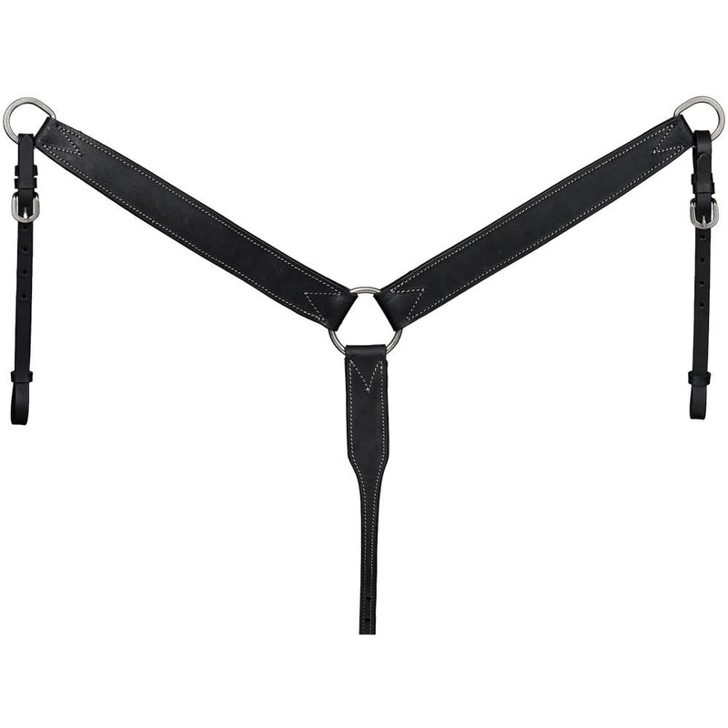 Silver Royal Harness Leather Breastcollar
