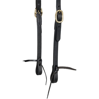 Royal King Harness Leather Browband Headstall with Tie Ends