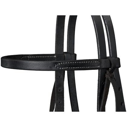 Royal King Harness Leather Browband Headstall with Tie Ends