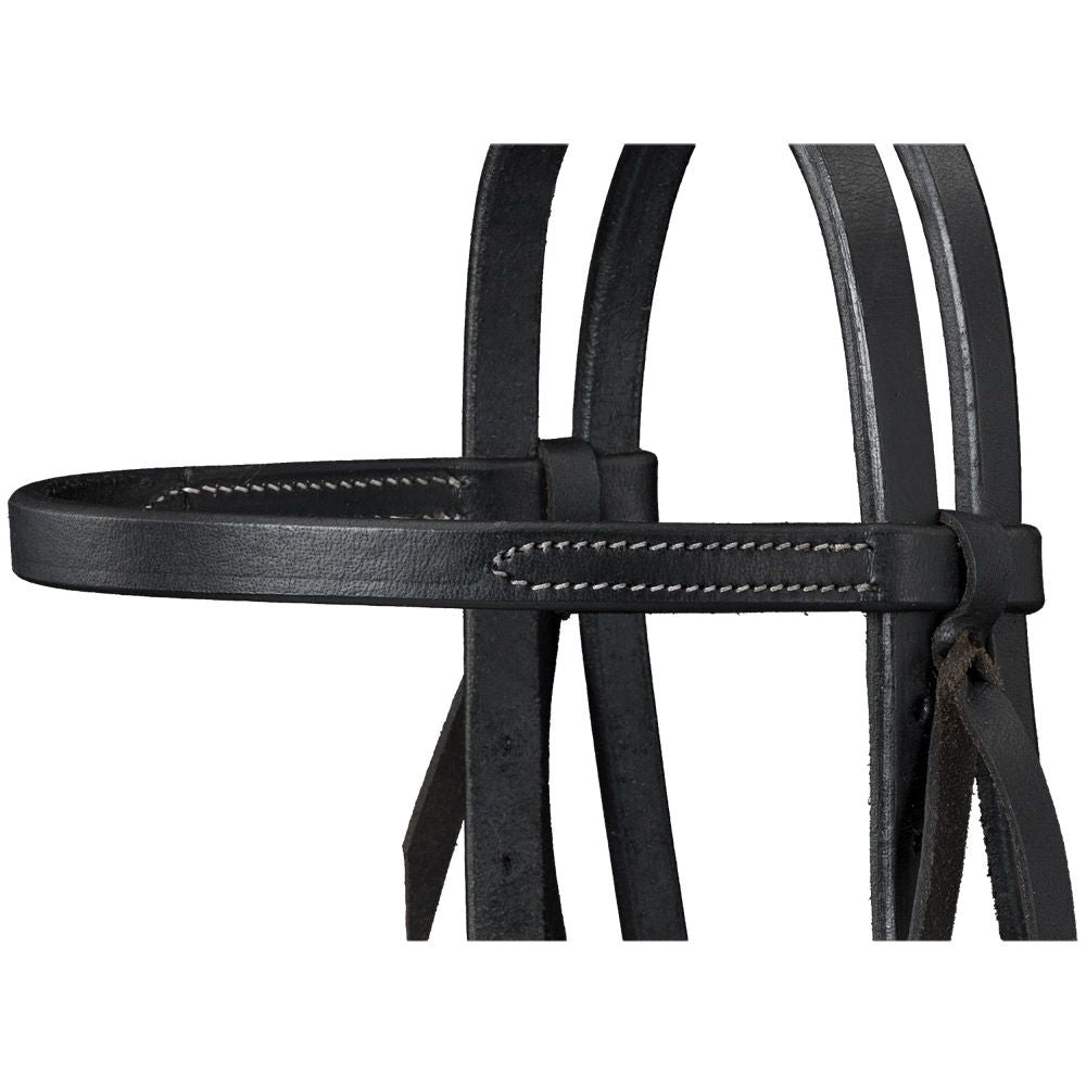 Royal King Harness Leather Browband Headstall with Quick Change Ends