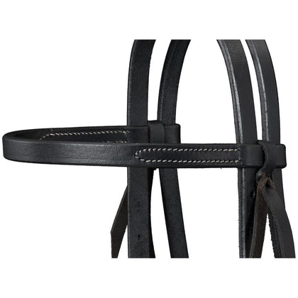 Royal King Harness Leather Browband Headstall with Quick Change Ends