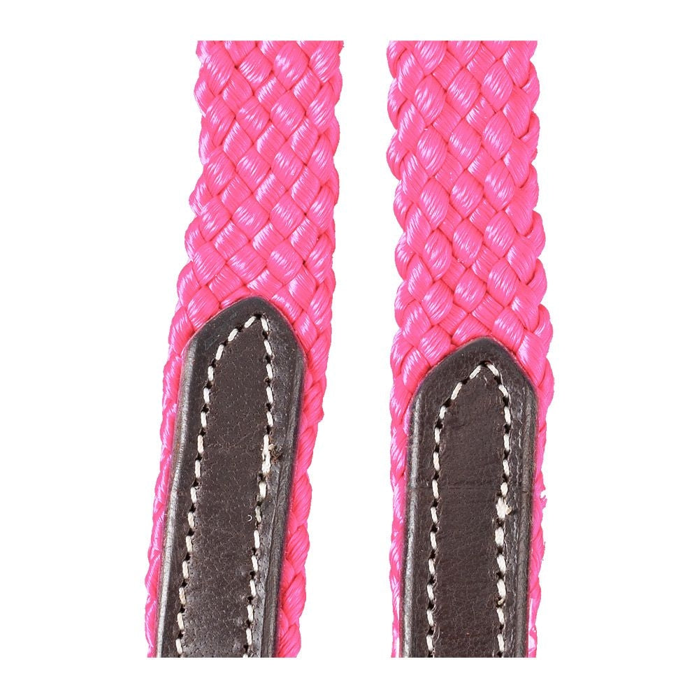 Tough1 Harness Leather Loop Rein with Poly Center