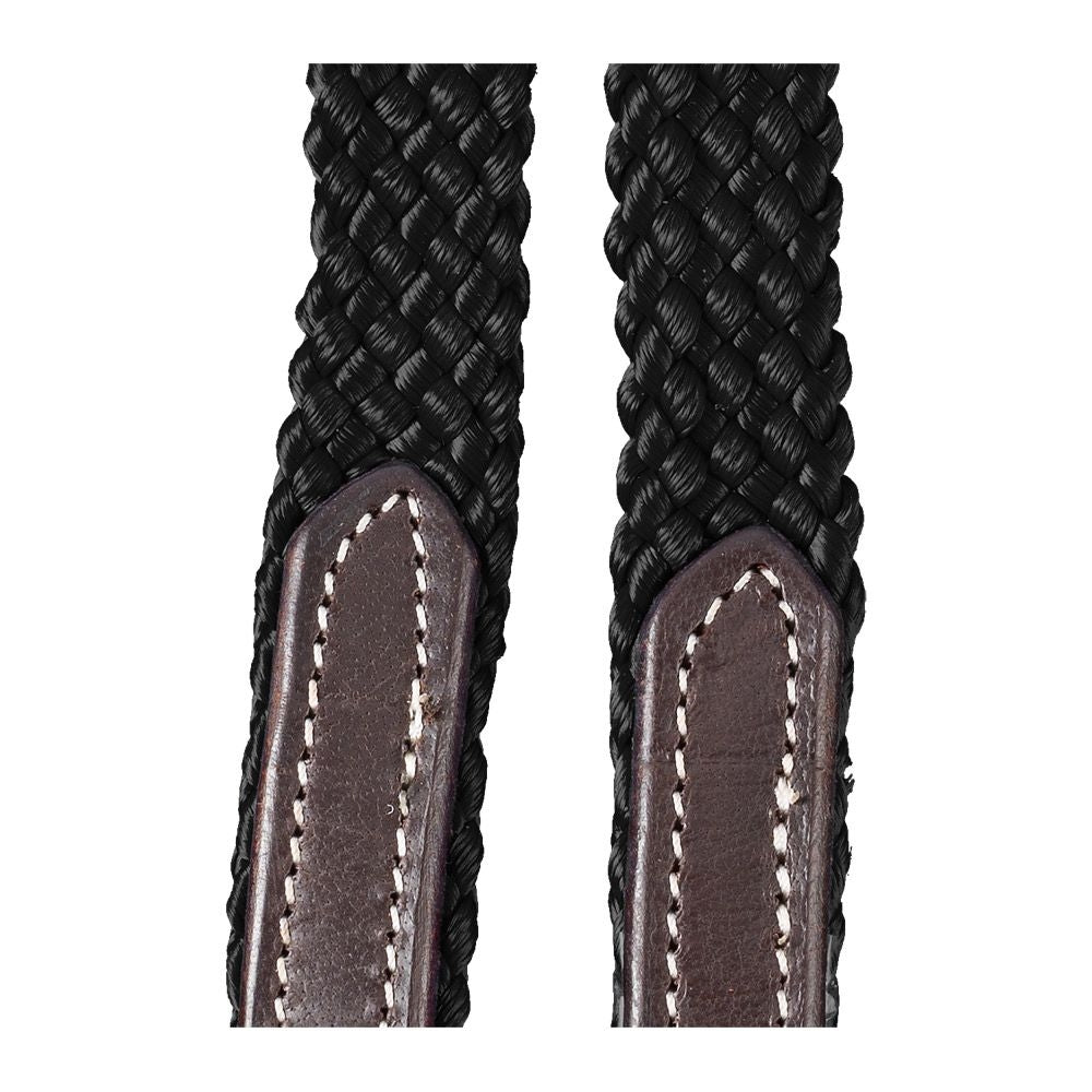 Tough1 Harness Leather Loop Rein with Poly Center