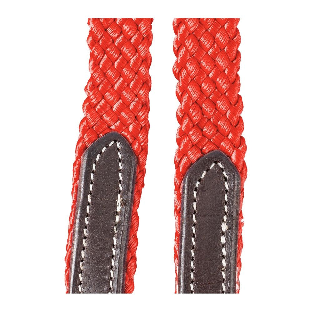 Tough1 Harness Leather Loop Rein with Poly Center