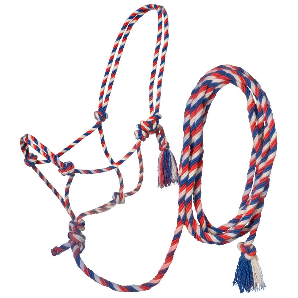 Tough1 Mecate Rope Halter with 12ft Lead