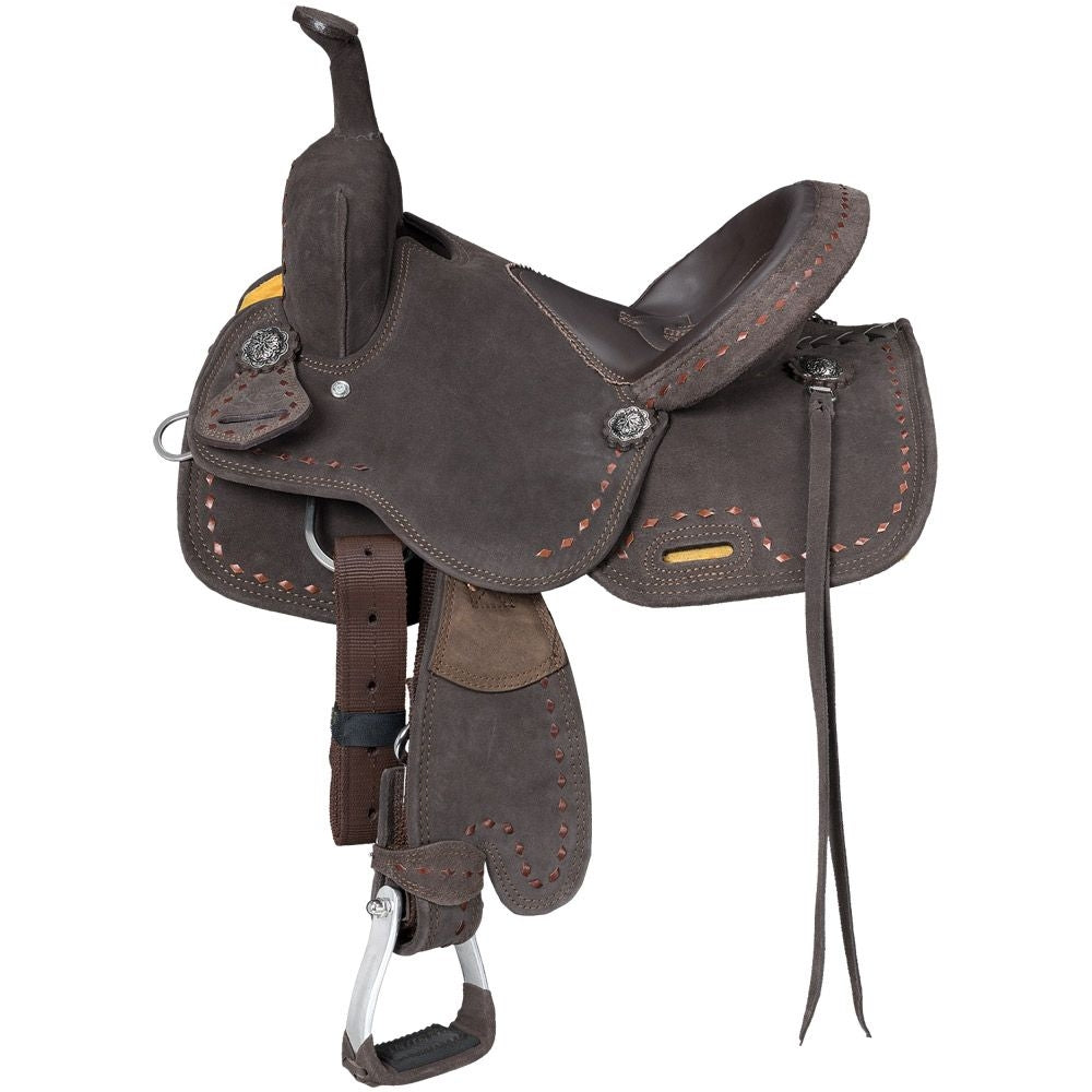 Stanton Suede Youth Trail/Barrel Saddle
