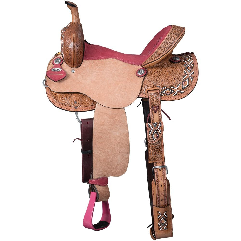 Tough1 Youth Dahlias & Diamonds Barrel Saddle