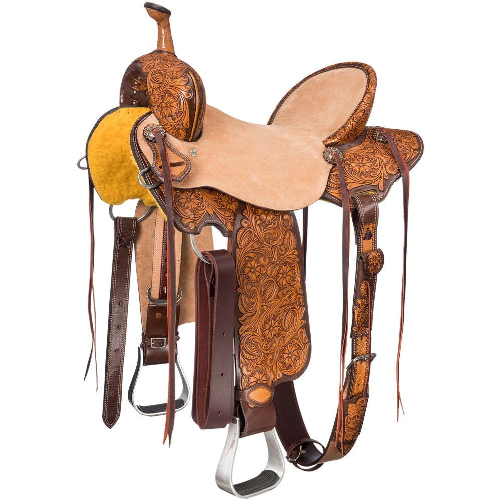 Silver Royal Billings Barrel Saddle